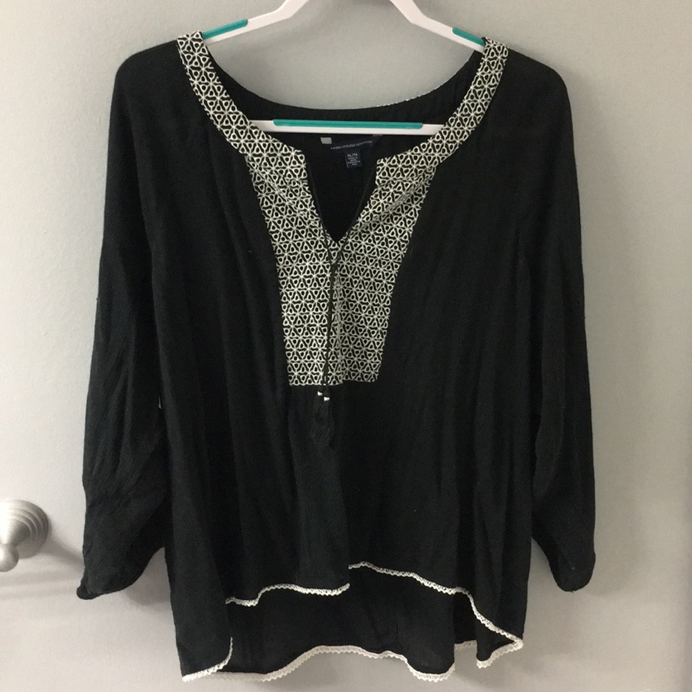 American Eagle peasant top